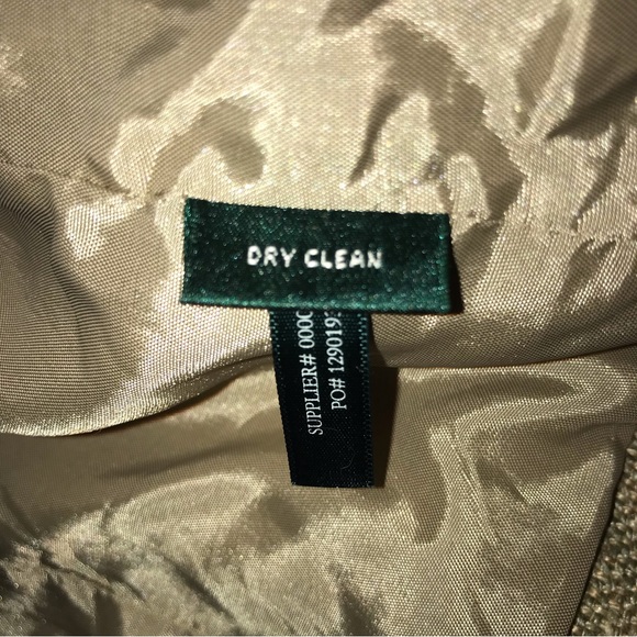 LAUREN by RALPH LAUREN Linen & Silk Blazer.  Size 10. Golden Flax Color. NWOT. - Picture 8 of 13